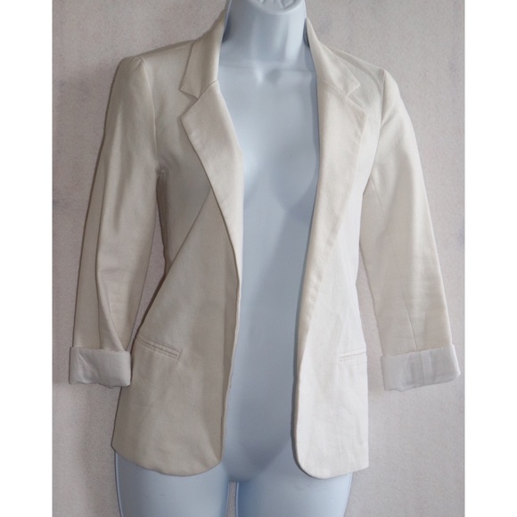 Love...ady Linen Blend Blazer Size XS - Picture 1 of 10